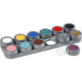 Water-based Face Paint Palette, assorted colours, 12x2.50 ml/ 1 pc [HOB-77002]