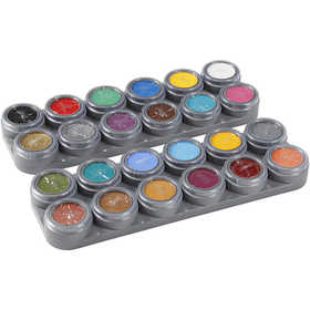 Water-based Face Paint Palette, assorted colours, 24x2.50 ml/ 1 pc [HOB-77004]