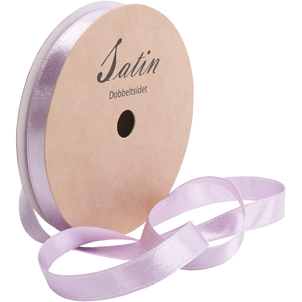 Satin Ribbon, W: 10 mm, purple, 3x10 m/ 1 roll [HOB-780244]