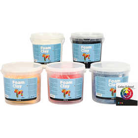 Foam Clay®, primary colours, 5x560 g/ 1 pack [HOB-78138]