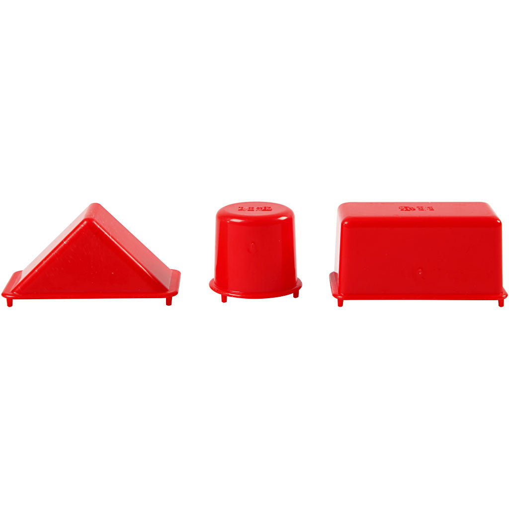 Casting Mould, geometric, size 3,5-9,5 cm, 12 pc/ 1 pack [HOB-78273]