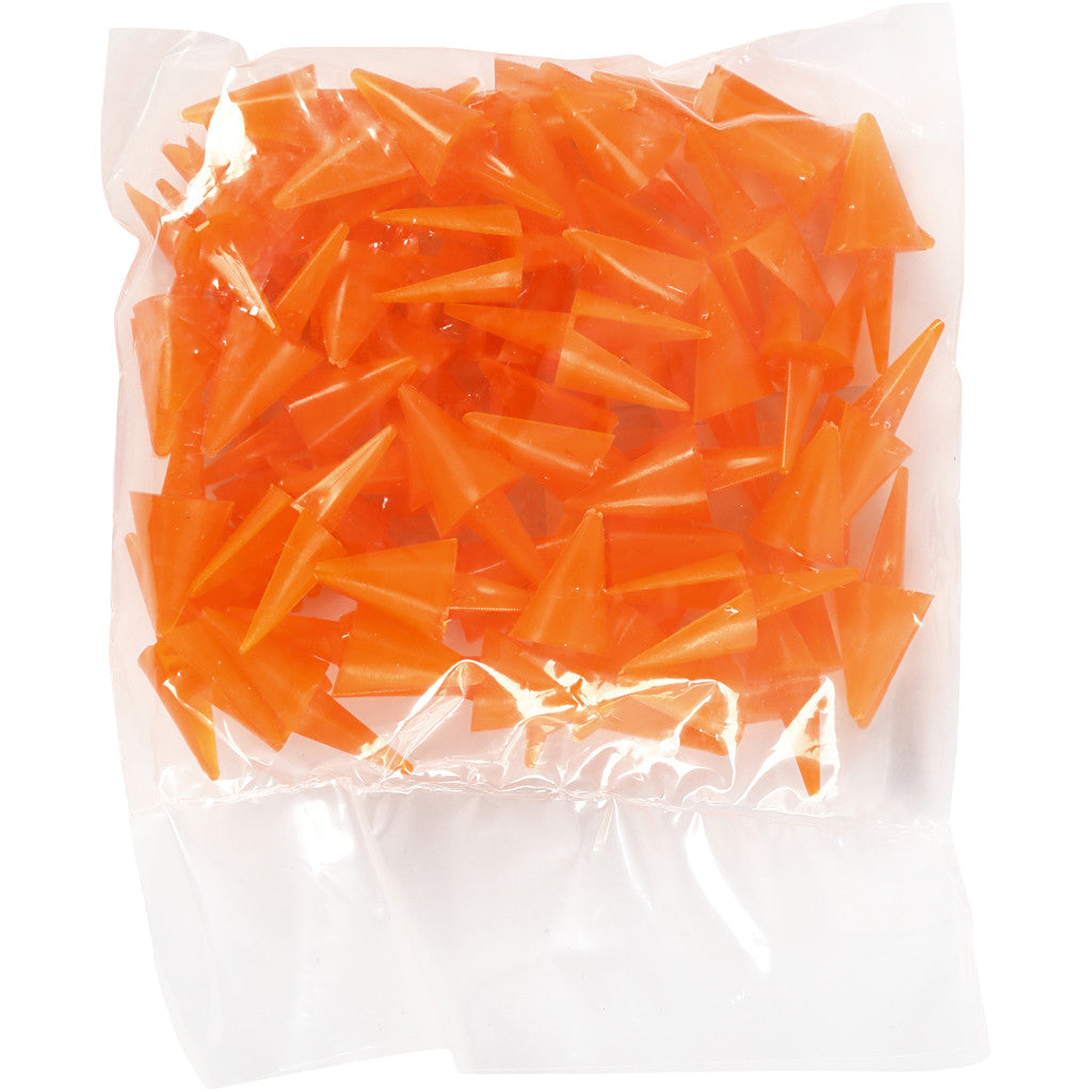 Chicken Beaks, L: 30 mm, orange, 50 pc/ 1 pack [HOB-78279]