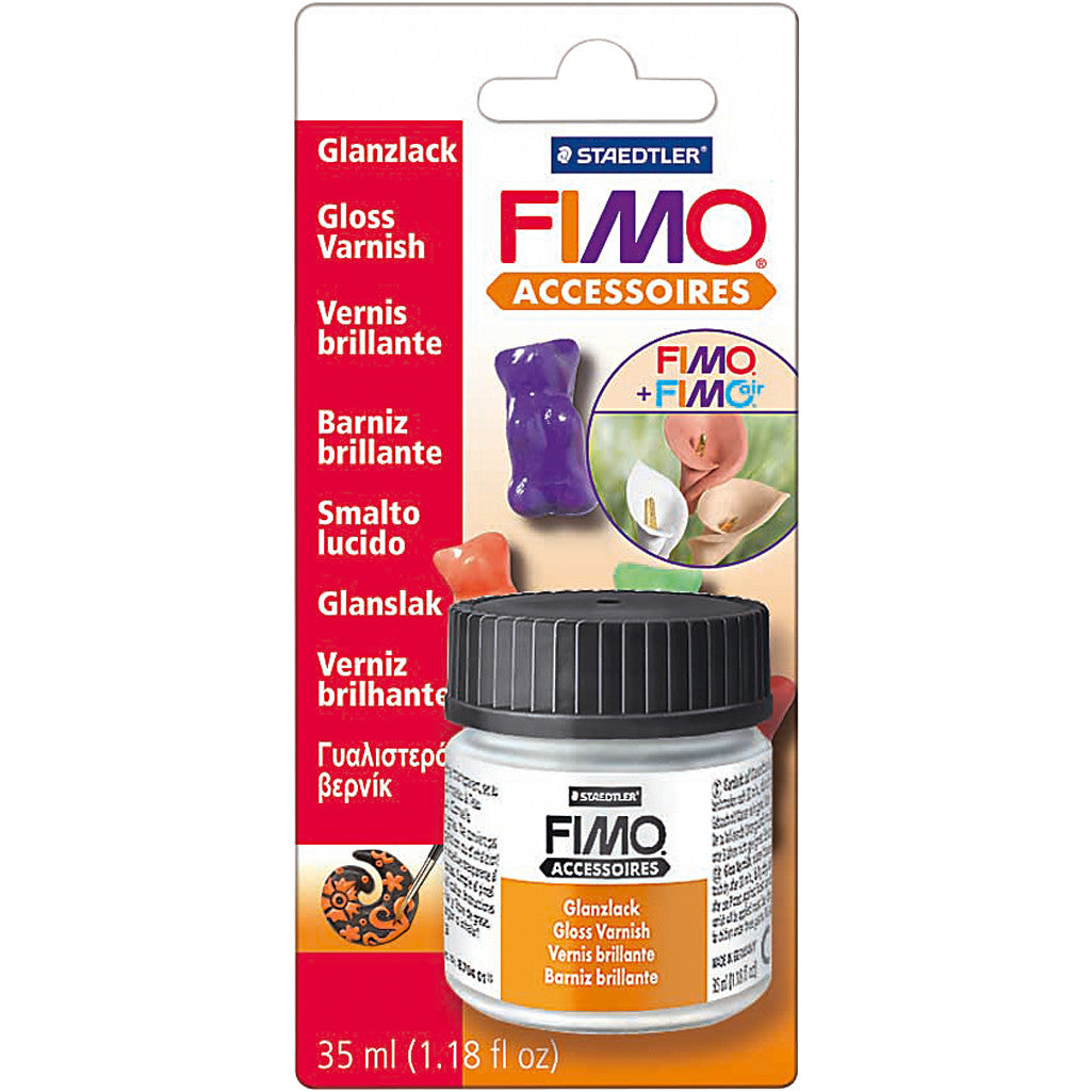 FIMO® varnish, gloss transparent, 35 ml/ 1 bottle [HOB-78595]