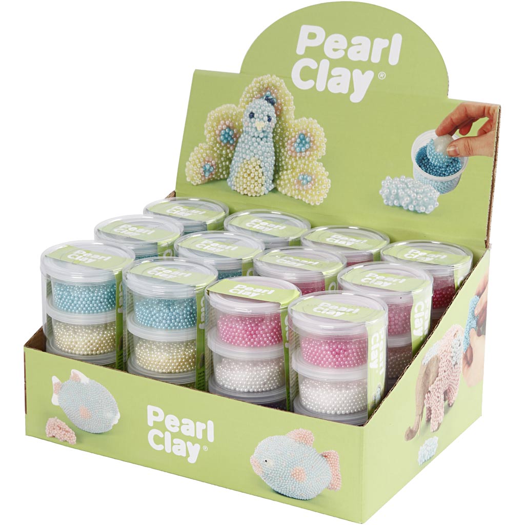 Pearl Clay®, assorted colours, 12 set
