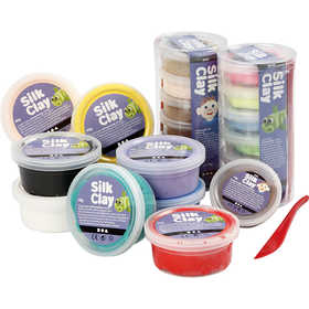 Silk Clay®, assorted colours, 22 tub/ 1 pack [HOB-78817]