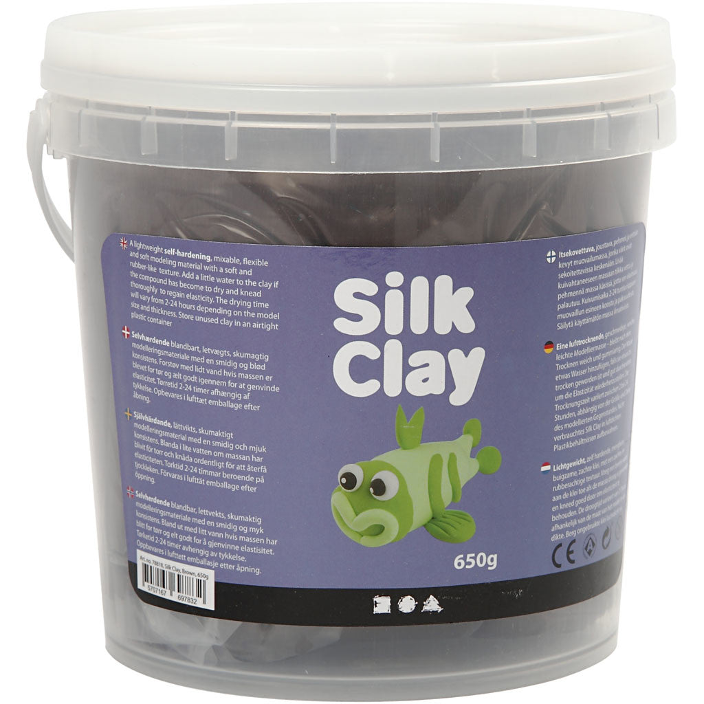 Silk Clay®, brown, 650 g/ 1 bucket [HOB-78818]