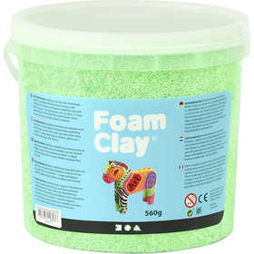 Foam Clay®, neon green, 560 g/ 1 bucket [HOB-78827]