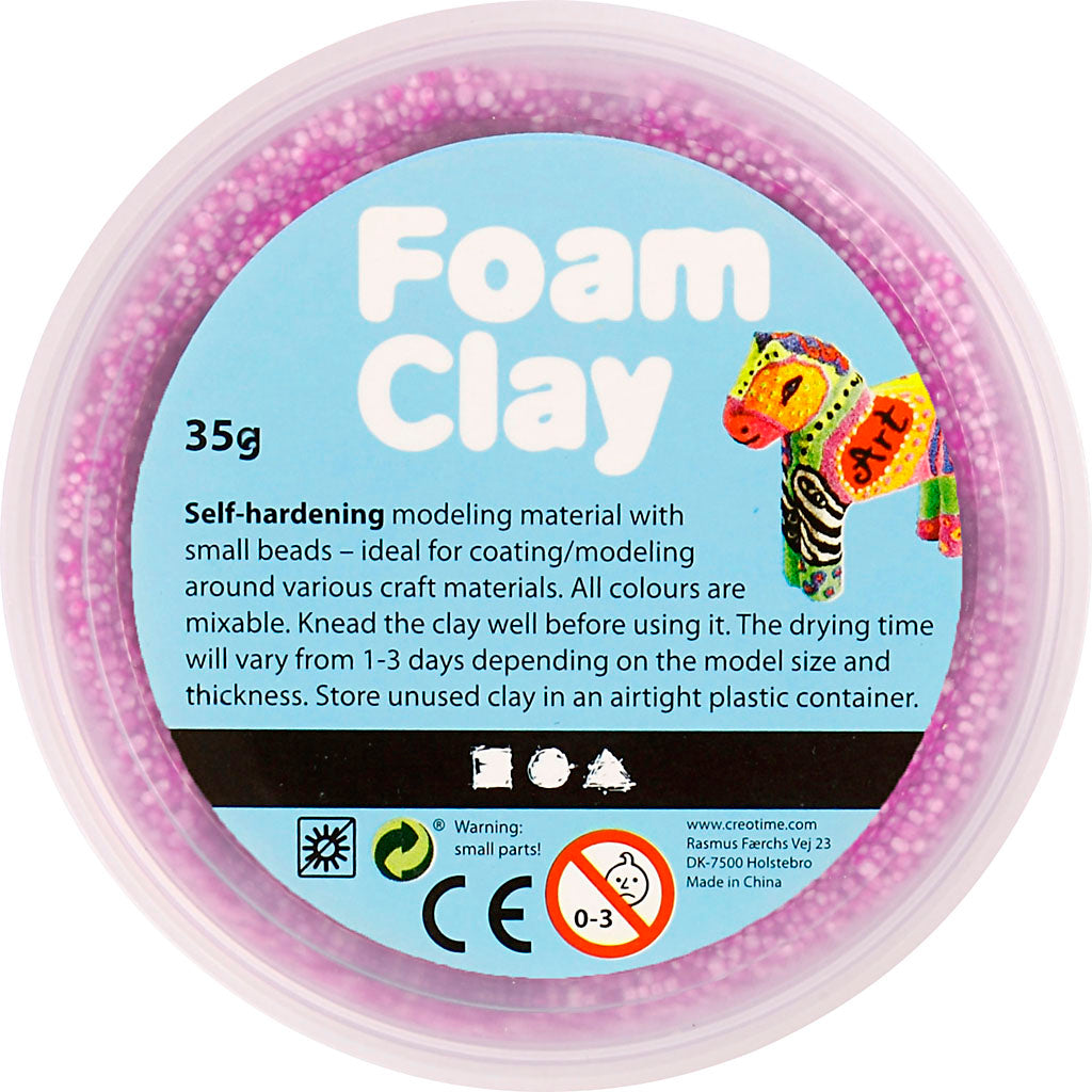 Foam Clay®, neon purple, 35 g/ 1 tub [HOB-78925]