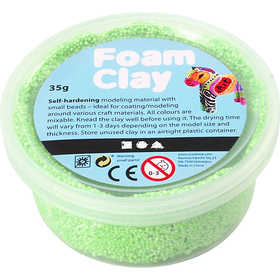 Foam Clay®, neon green, 35 g/ 1 tub [HOB-78927]