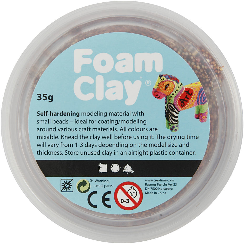 Foam Clay®, brown, 35 g/ 1 tub [HOB-78955]