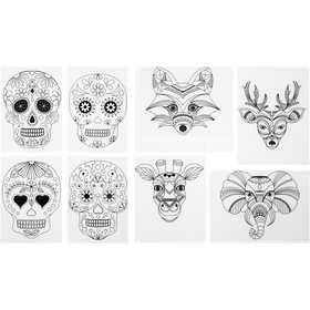 Shrink plastic sheets with motifs, sheet 10,5x14,5 cm, thickness 0,3 mm, matt transparent, 36 sheet/ 1 pack [HOB-79069]