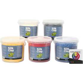 Silk Clay®, primary colours, 5x650 g/ 1 pack [HOB-79138]
