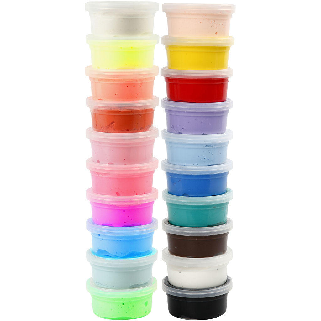Silk Clay®, assorted colours, 20x40 g/ 1 pack [HOB-79147]