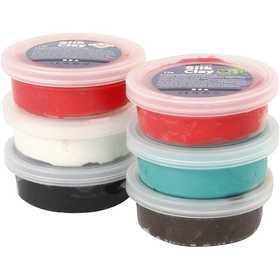 Silk Clay®, christmas colours, 6x14 g/ 1 pack [HOB-79150]