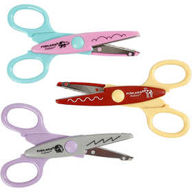 Fiskars Kidzors Paper Edgers, hippo, camel & hedgehog, 3 pc/ 1 pack [HOB-8233]