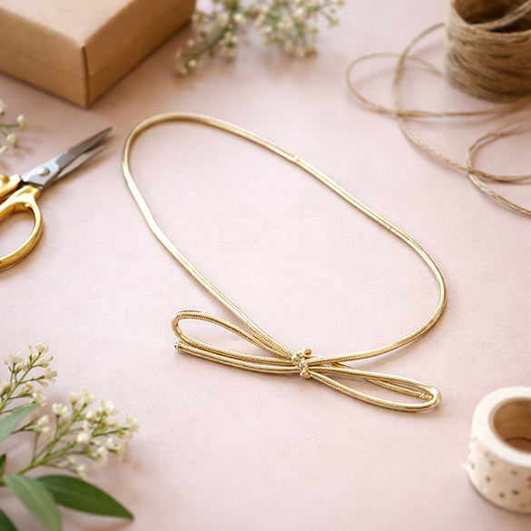 Decorative Loops Metallic Gold 20cm (50 pieces) [8MG]