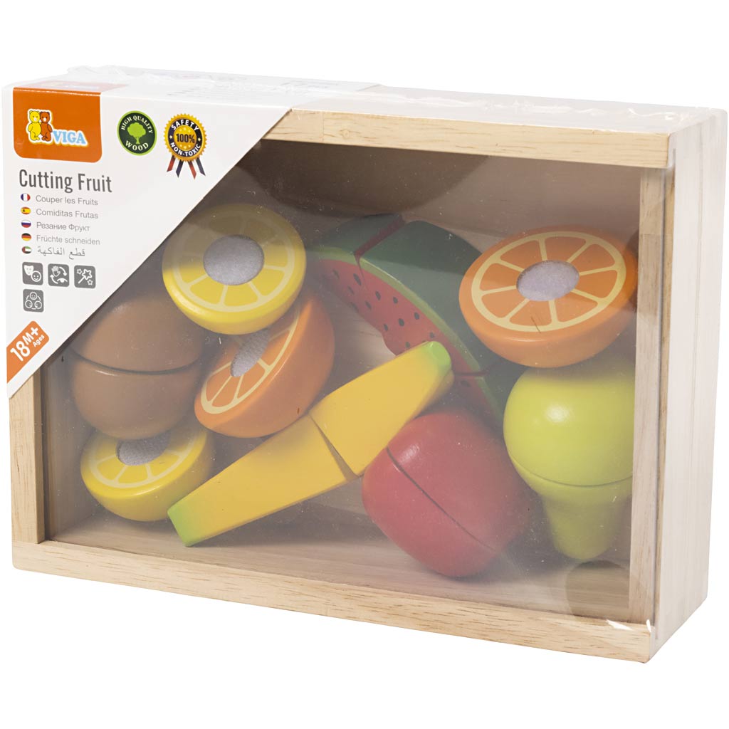 VIGA cuttable fruit set, 17 parts/ 1 pack [HOB-907716]