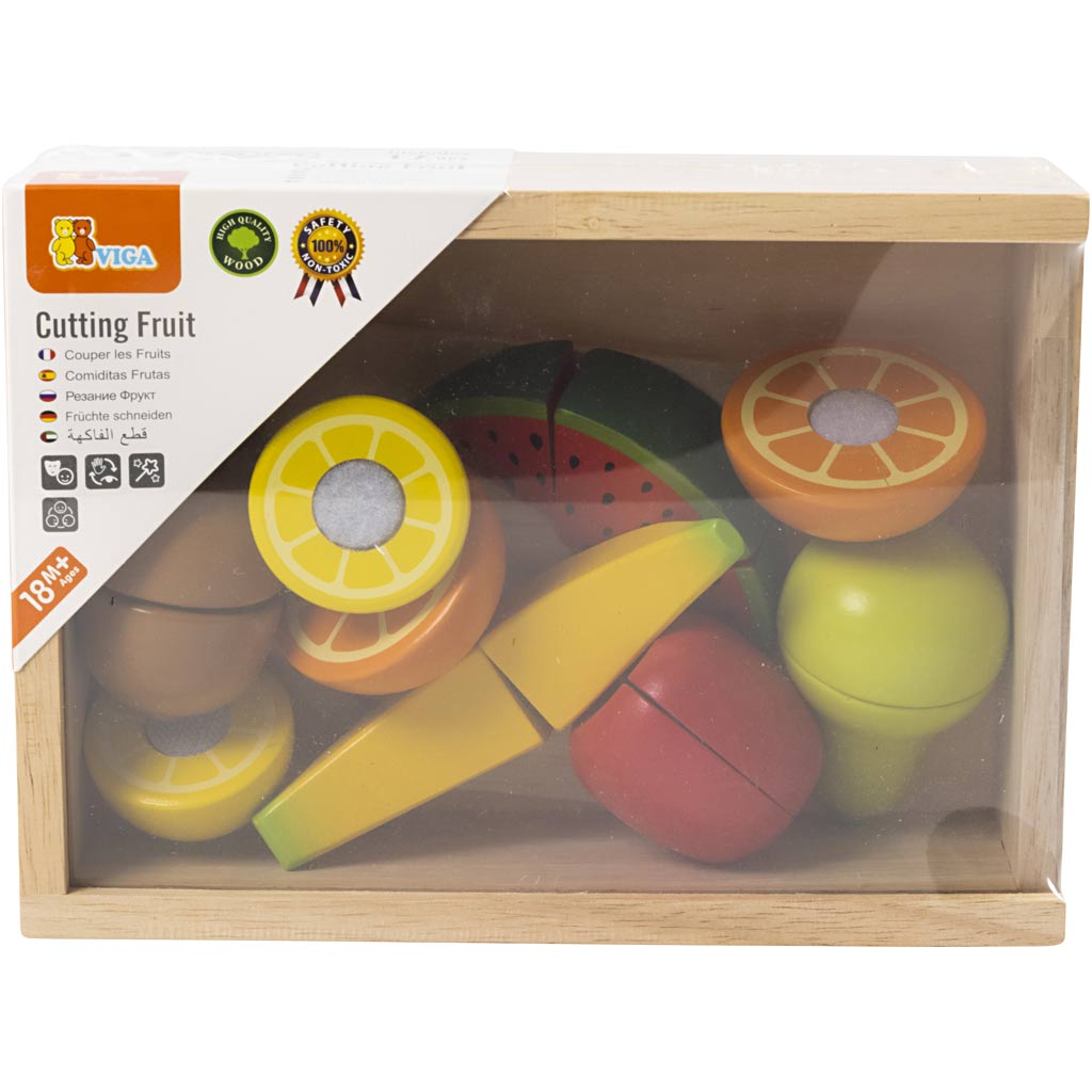 VIGA cuttable fruit set, 17 parts/ 1 pack [HOB-907716]