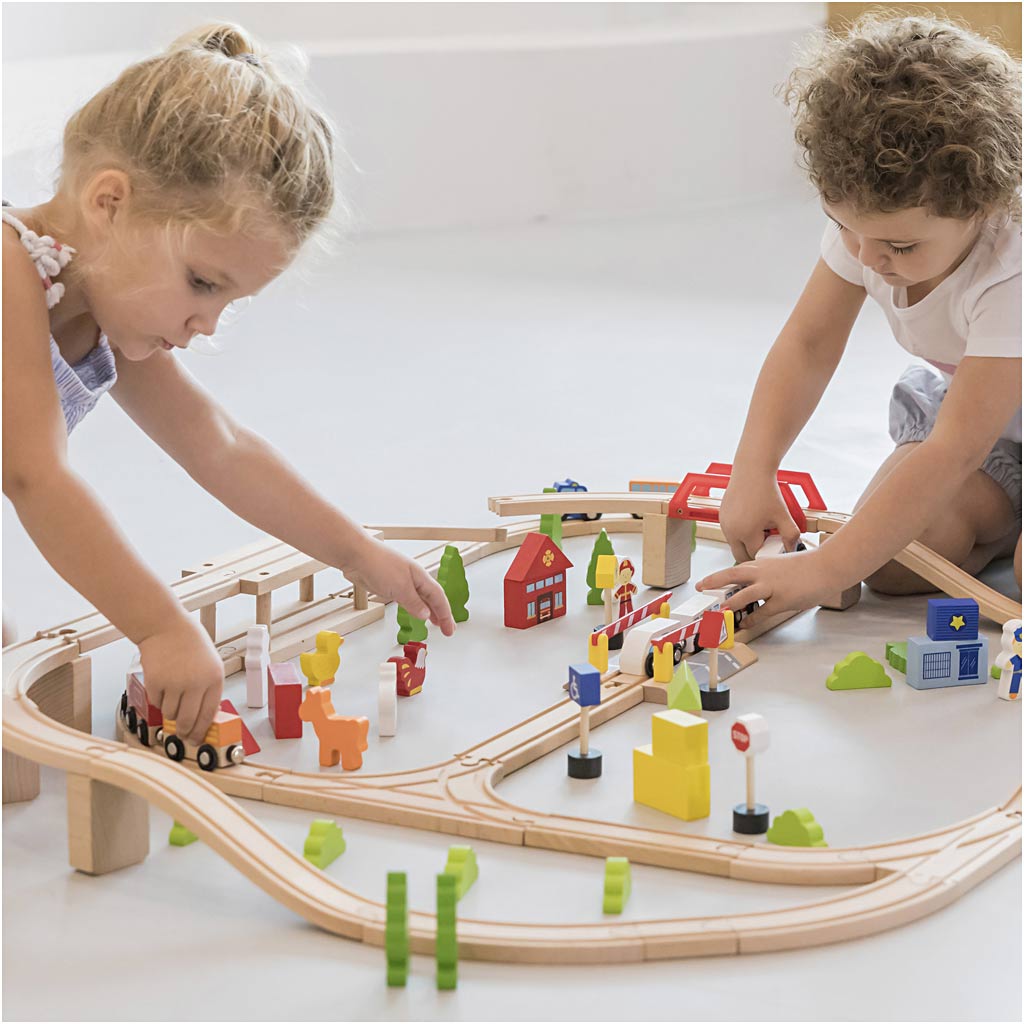 VIGA Railway and City, 90 parts/ 1 set [HOB-907741]