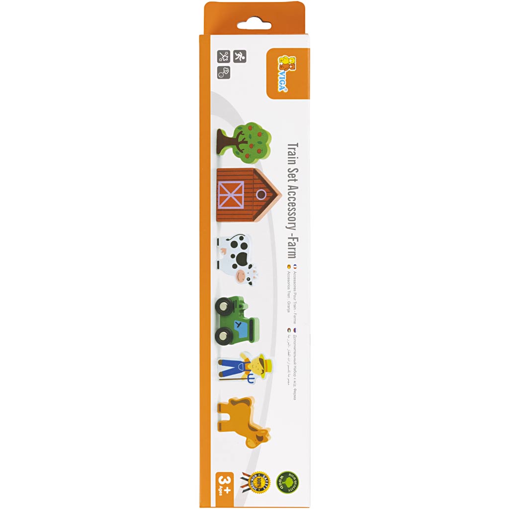 VIGA railway accessories, Farm, 6 parts/ 1 set [HOB-907742]