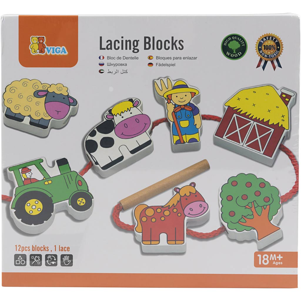 VIGA Figures on a Cord, 13 parts, 1 set [HOB-907749]