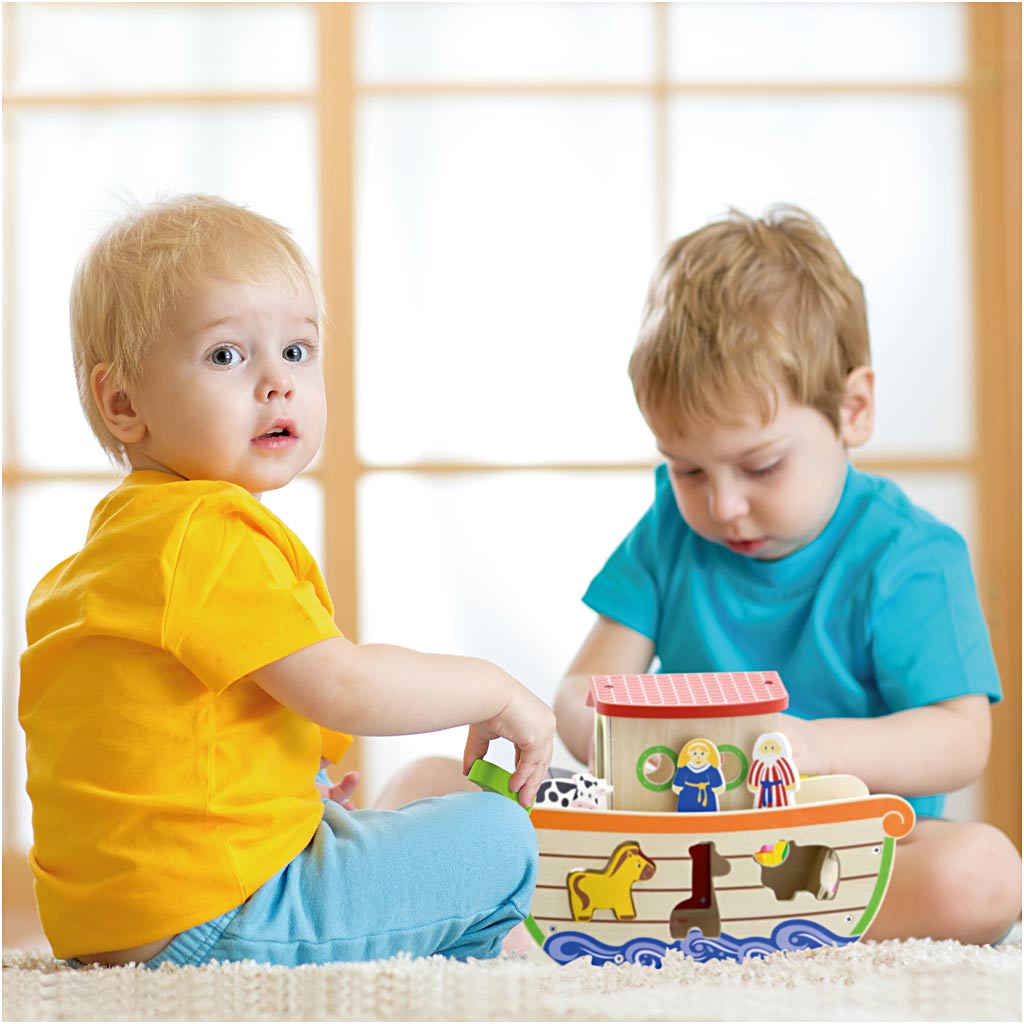 VIGA Noah’s ark shape sorter, size 34x25,5x16,5 cm, 1 pc [HOB-908544]