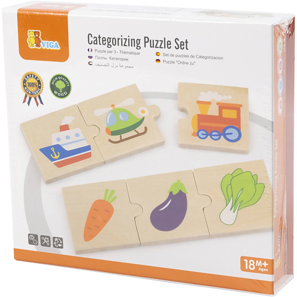 VIGA Jigsaw Puzzle, 8 parts/ 1 set [HOB-908547]