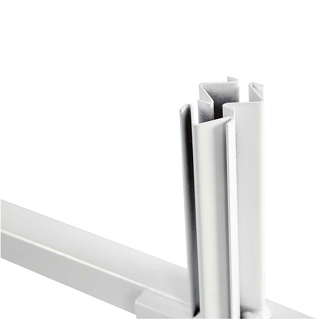 Frame End, H: 280 mm, D. 50 cm, W: 815 mm, white, 1 pc [HOB-93270]