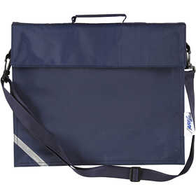 School Bag, D. 6 cm, size 36x31 cm, dark blue, 1 pc [HOB-951731]