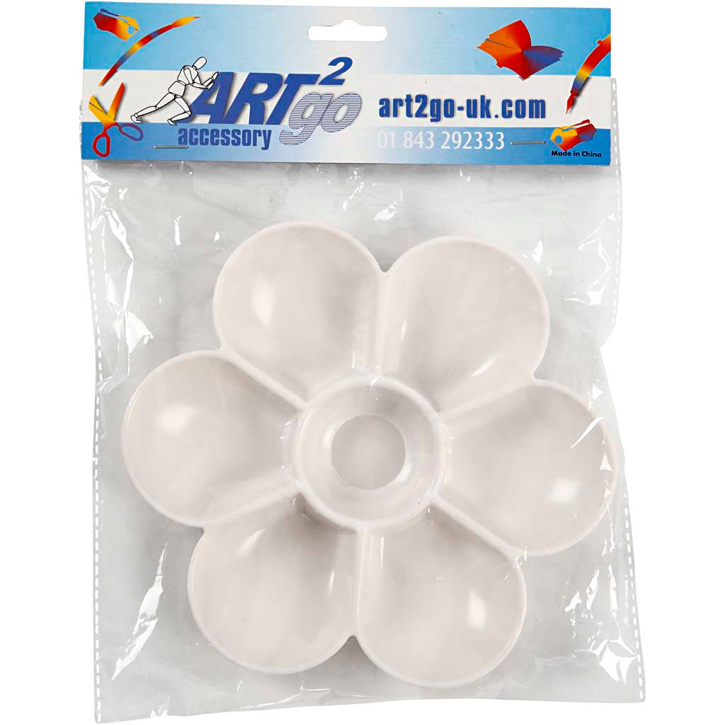 Palette, dia. 17,5 cm, white, 1 pc [HOB-95226]