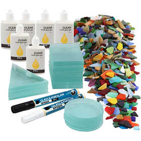 Group Craft Kit Mosaic Ornaments, 40 pc, 1 set [HOB-97417]