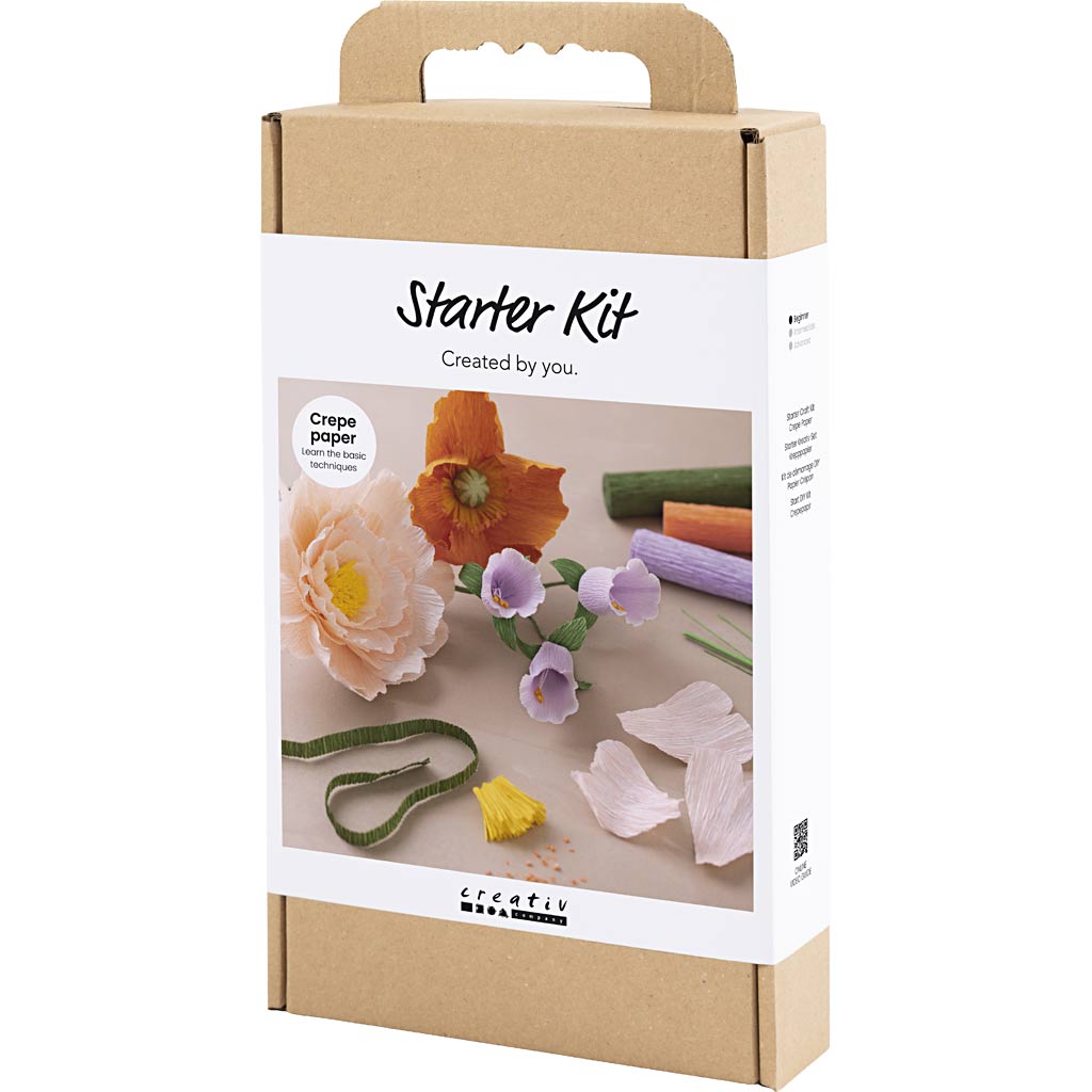 Starter Craft Kit Crepe Paper, assorted colours, 1 pack [HOB-97738]
