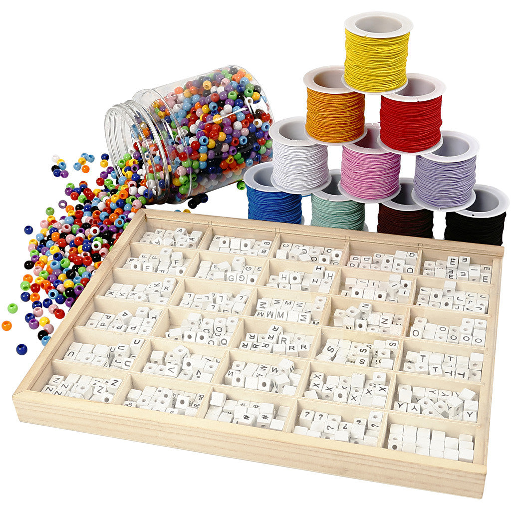 Group Craft Kit Letter Bead Bracelet, 1 set [HOB-97768]