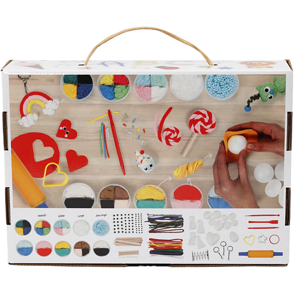 Foam Clay® and Silk Clay® Set, assorted colours, 1 set [HOB-98120]