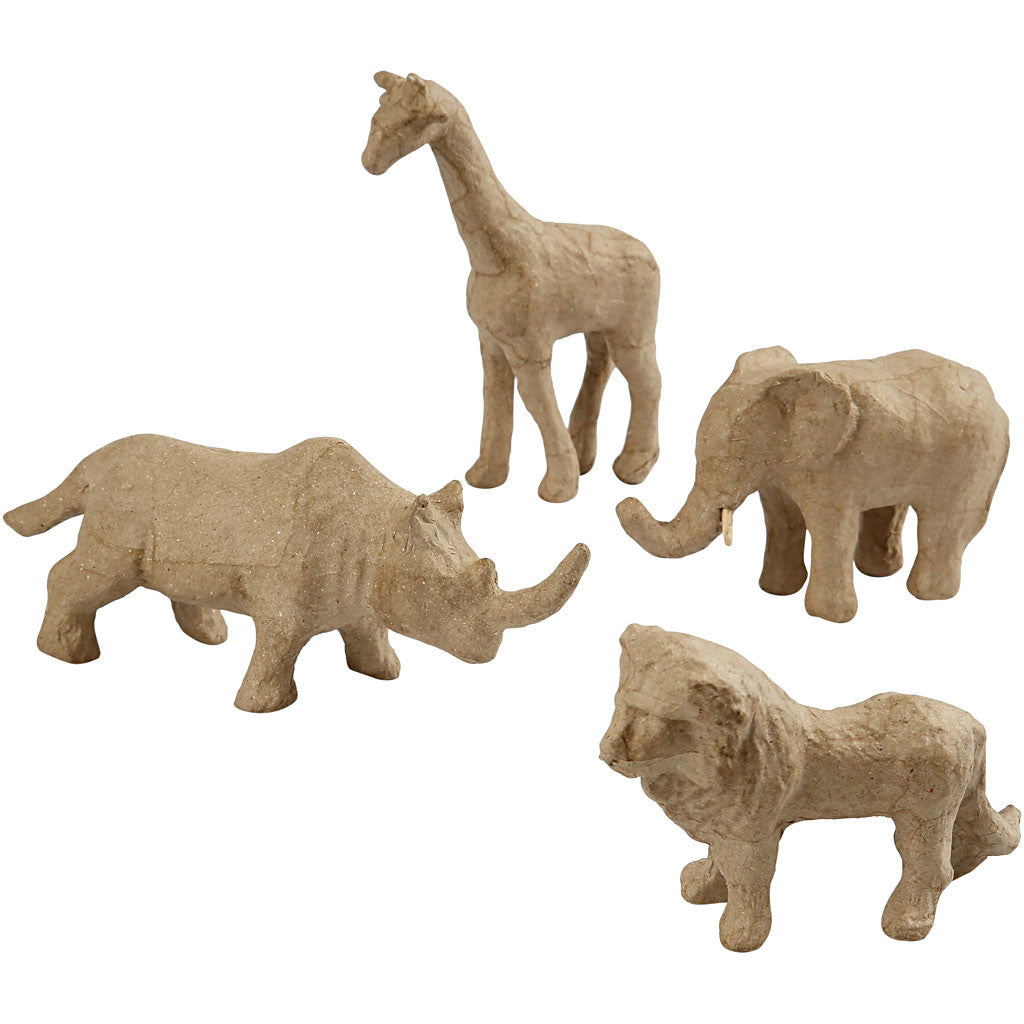 Savannah Animals, H: 7,5-10 cm, 32 pc/ 1 pack [HOB-99382]