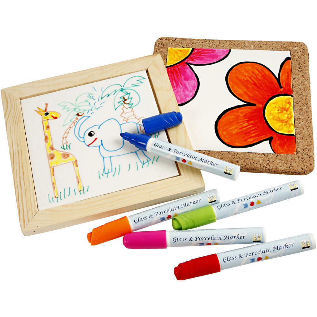 Group Craft Kit Trivet Painting, standard colours, additional colours, 30 pc, 1 set [HOB-99416]