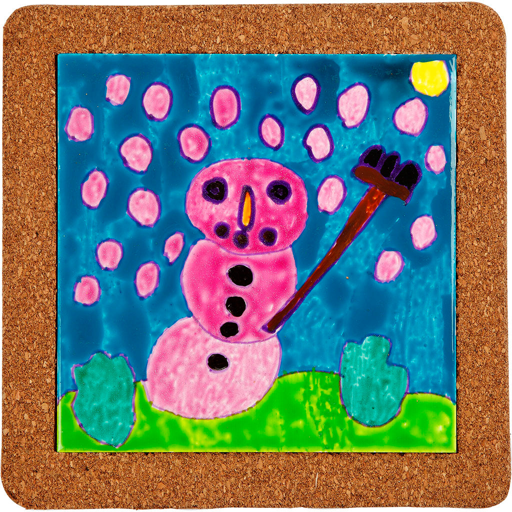 Group Craft Kit Trivet Painting, size 15,5x15,5 cm, assorted colours, 1 set [HOB-99463]