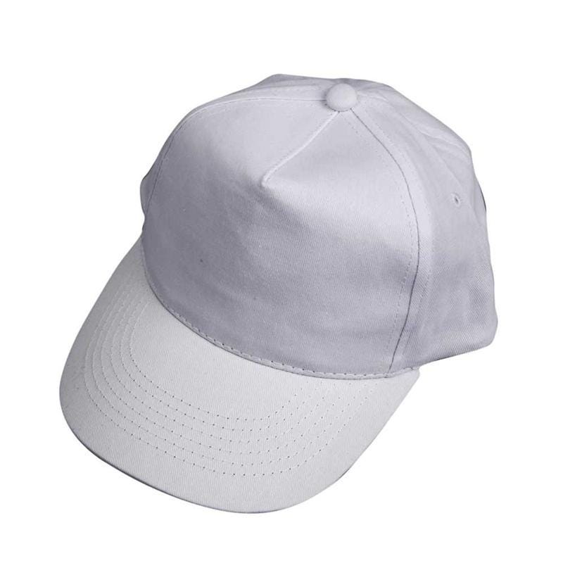 Cap, size 49,5-56 cm, white, 12 pc/ 1 pack [HOB-99577]