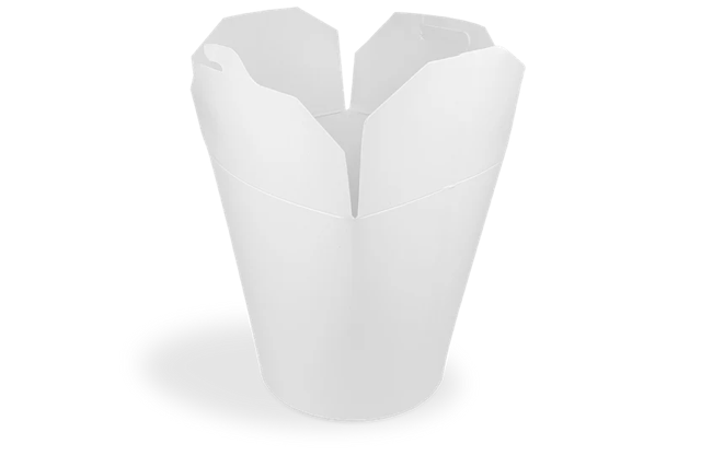 Wok to Go cup 10x11,5 cm 32oz 1000ml Carton White (500 pcs) [TK-9987003]