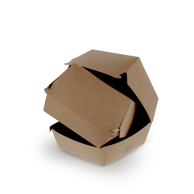 Hamburger Box kraft 12x10x12 cm FSC®Mix (600 pcs) [TK-9987219]