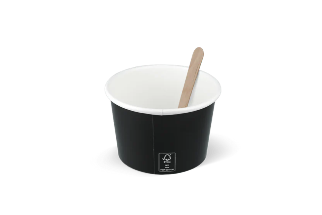 Ice cream cup Carton 240ml Ø9 cm 8oz FSC®Mix Black (1.000 pcs) [TK-9987423]