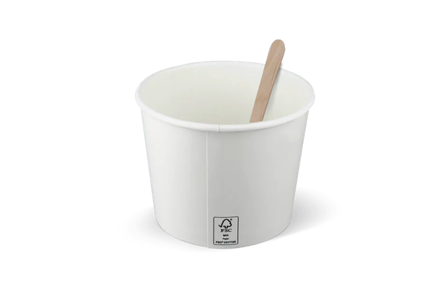 Ice cream cup Carton 300ml Ø9 cm 10oz FSC®Mix White (1.000 pcs) [TK-9987446]