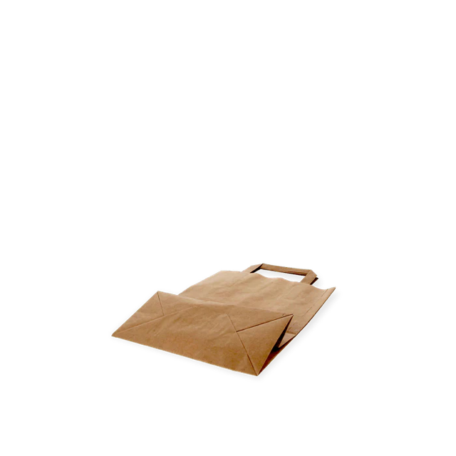 Carrier Bags Paper 22x10x28cm Brown (250 pcs) [TK-9987499]