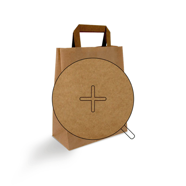 Carrier Bags Paper 22x10x28cm Brown (250 pcs) [TK-9987499]