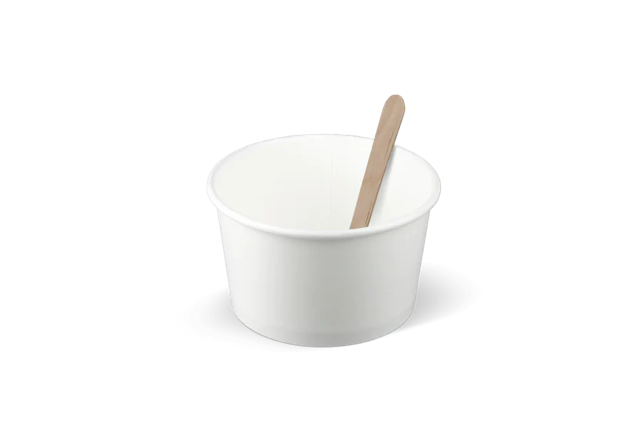 Ice cream cup Carton 240ml Ø9,2 cm 8oz White (1.000 pcs) [TK-9987529]