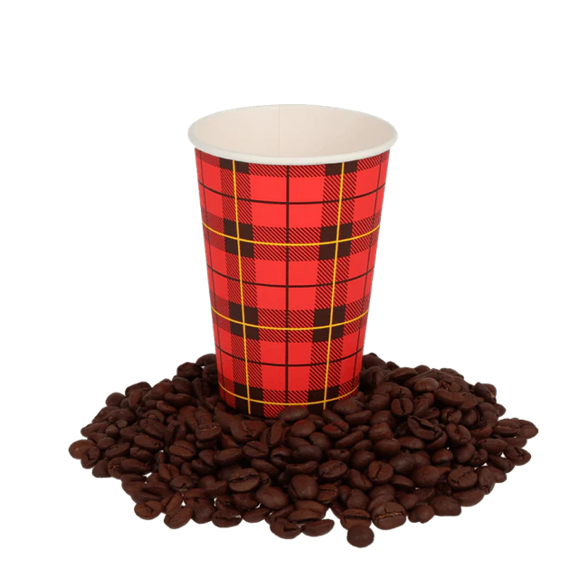 Coffee Cup 180cc 7.5oz Ø7 cm Tartan scotty (2.500 pcs) [TK-9987555]