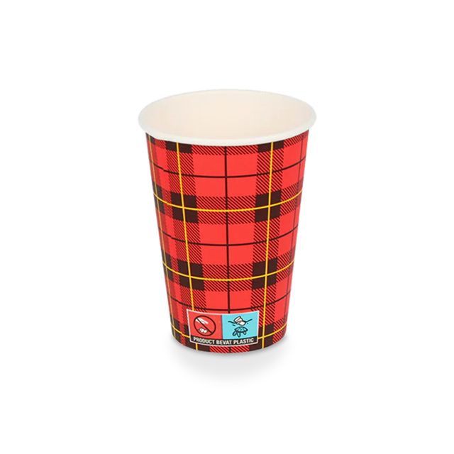 Coffee Cup 180cc 7.5oz Ø7 cm Tartan scotty (2.500 pcs) [TK-9987555]
