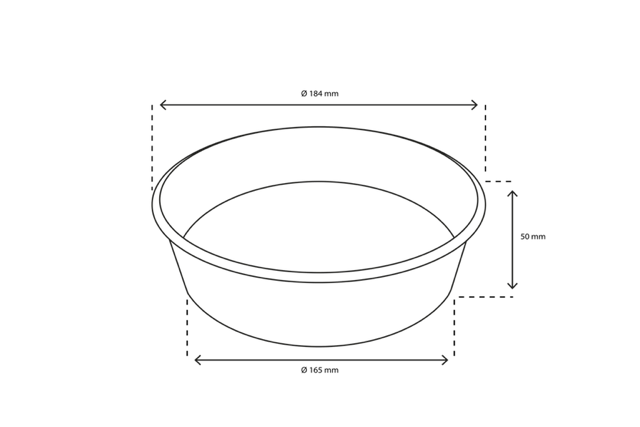 Salad Poke Bowl 900ml 30oz Ø18,4x5cm kraft (300 pcs) [TK-9987587]