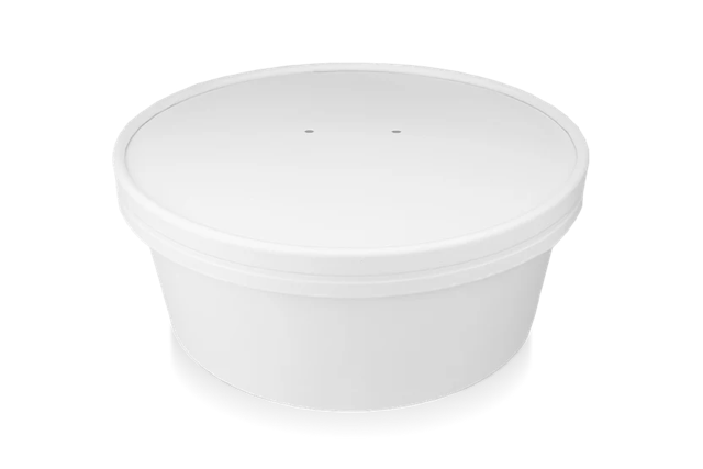 Lid salad Poke Bowl 900-1300ml Ø18,4cm White (150 pcs) [TK-9987596]