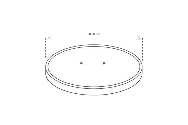 Lid salad Poke Bowl 900-1300ml Ø18,4cm White (150 pcs) [TK-9987596]